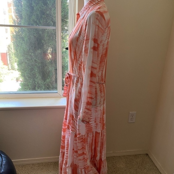 Anthropologie MISA Los Angeles Esmee Tie Dye Maxi Dress Size small Cotton - Picture 4 of 10